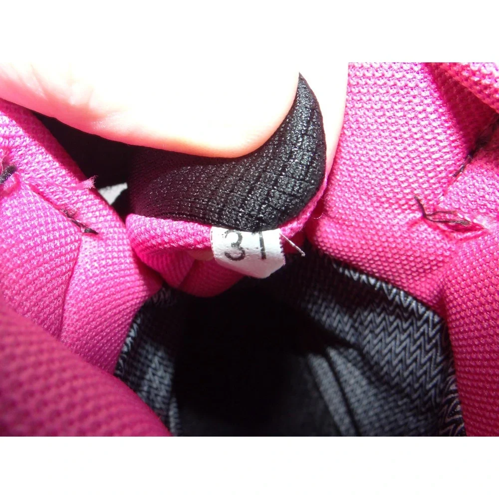 Ovekos Girls Black Pink Triple Strap Reflective Winter Snow Boots Size 31
